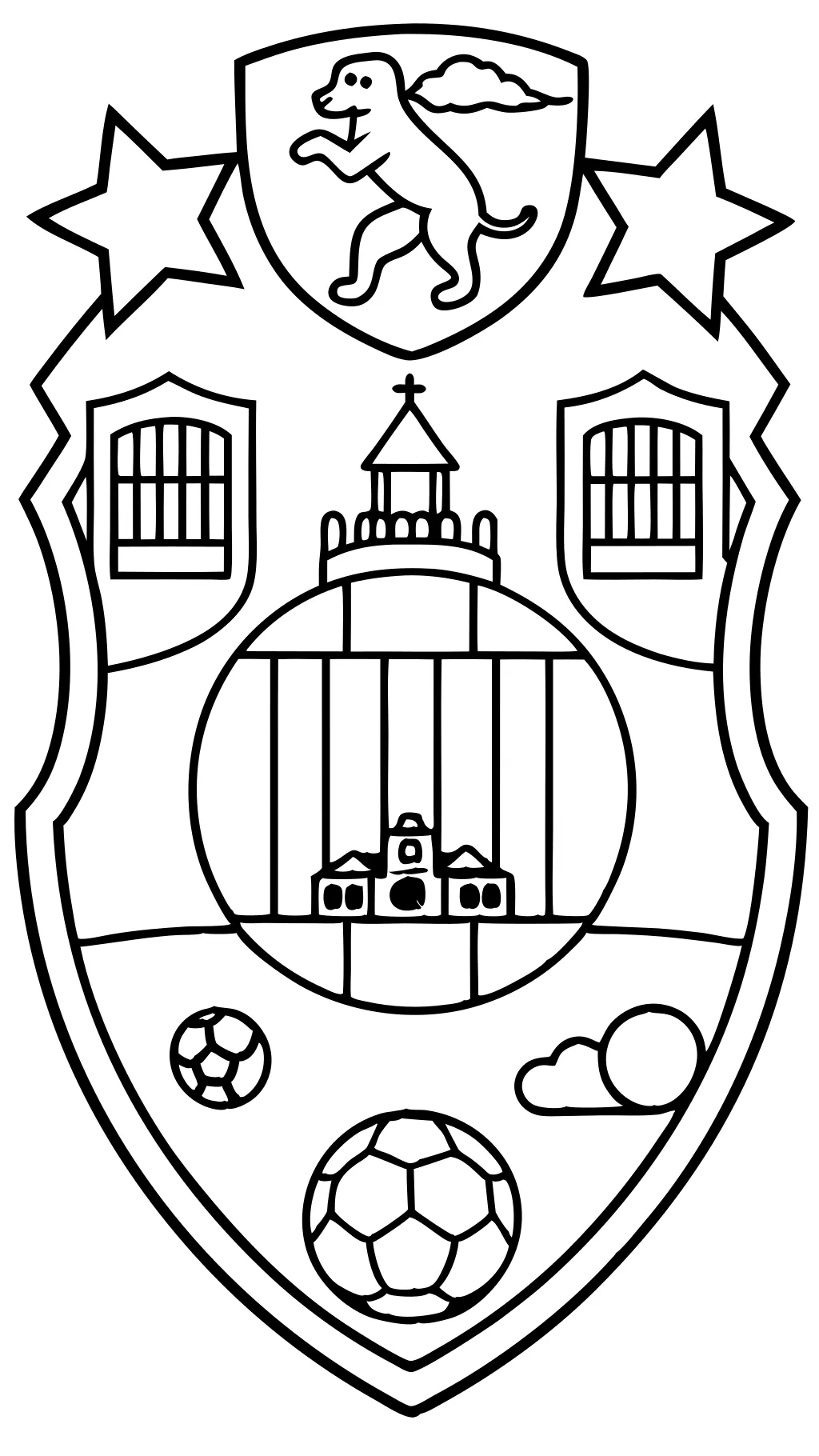 barcelona fc coloring pages